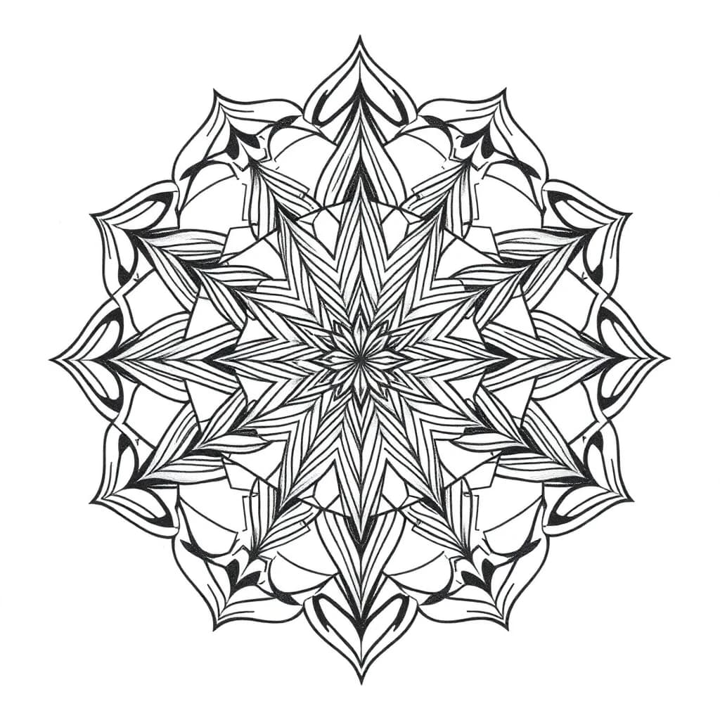 Geometric tattoo style - AI tattoo generator
